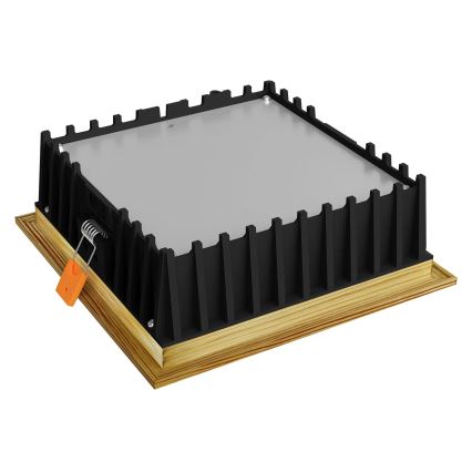 APLED - LED Podhľadové svietidlo SQUARE WOODLINE LED/12W/230V 4000K 17x17 cm borovica masív