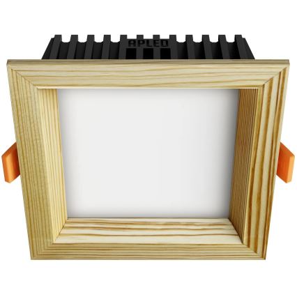 APLED - LED Podhľadové svietidlo SQUARE WOODLINE LED/6W/230V 4000K 12x12 cm borovica masív