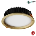 APLED - LED Podhľadové svietidlo RONDO WOODLINE LED/12W/230V 4000K pr. 20 cm borovica masív