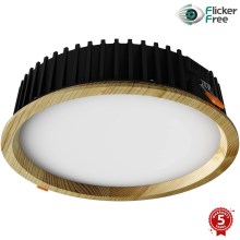 APLED - LED Podhľadové svietidlo RONDO WOODLINE LED/18W/230V 4000K pr. 26 cm borovica masív