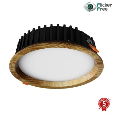 APLED - LED Podhľadové svietidlo RONDO WOODLINE LED/6W/230V 4000K pr. 15 cm jaseň masív