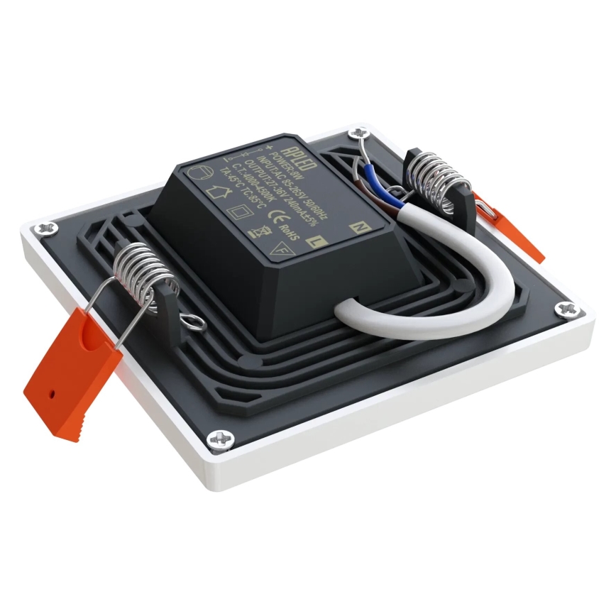 APLED - LED Podhľadové svietidlo SQUARE SLIM LED/8W/230V 9x9 cm biela