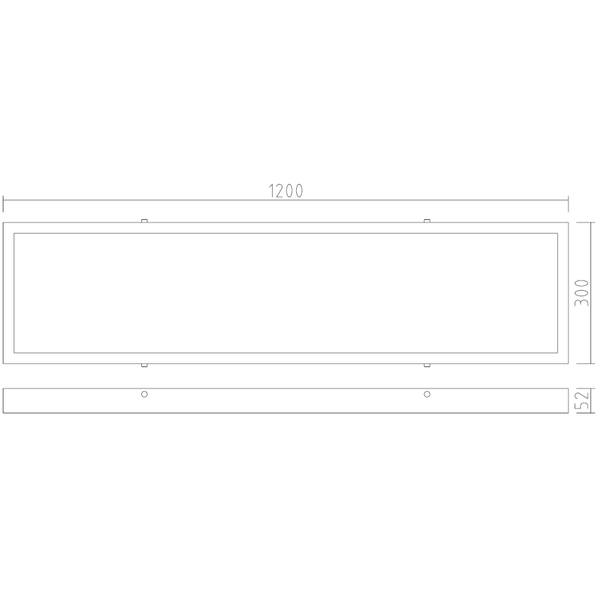 APLED - LED Prisadený panel LONG LED/40W/230V 4000K 120x30cm IP41 biela