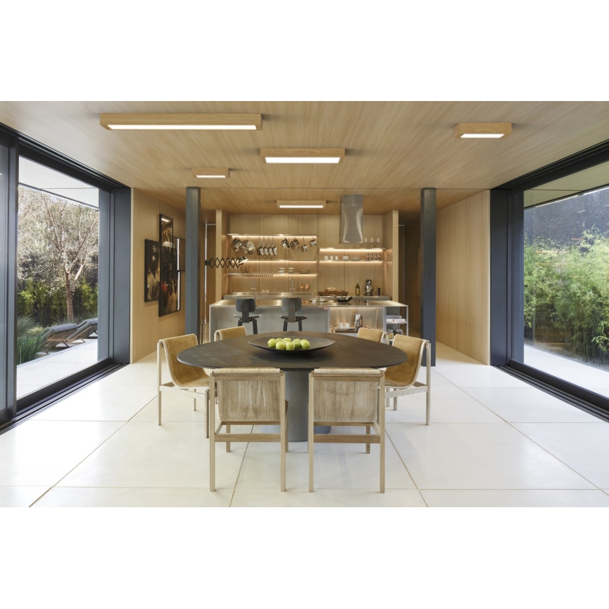 APLED - LED Prisadený panel QUADRA LED/40W/230V dub