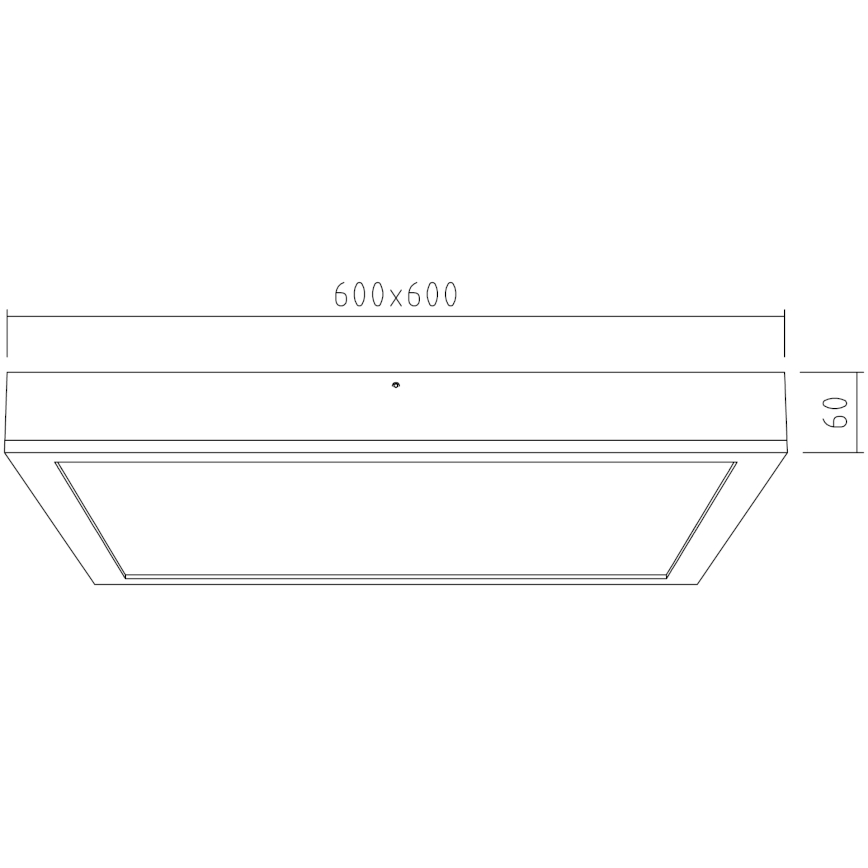 APLED - LED Prisadený panel QUADRA LED/42W/230V dub