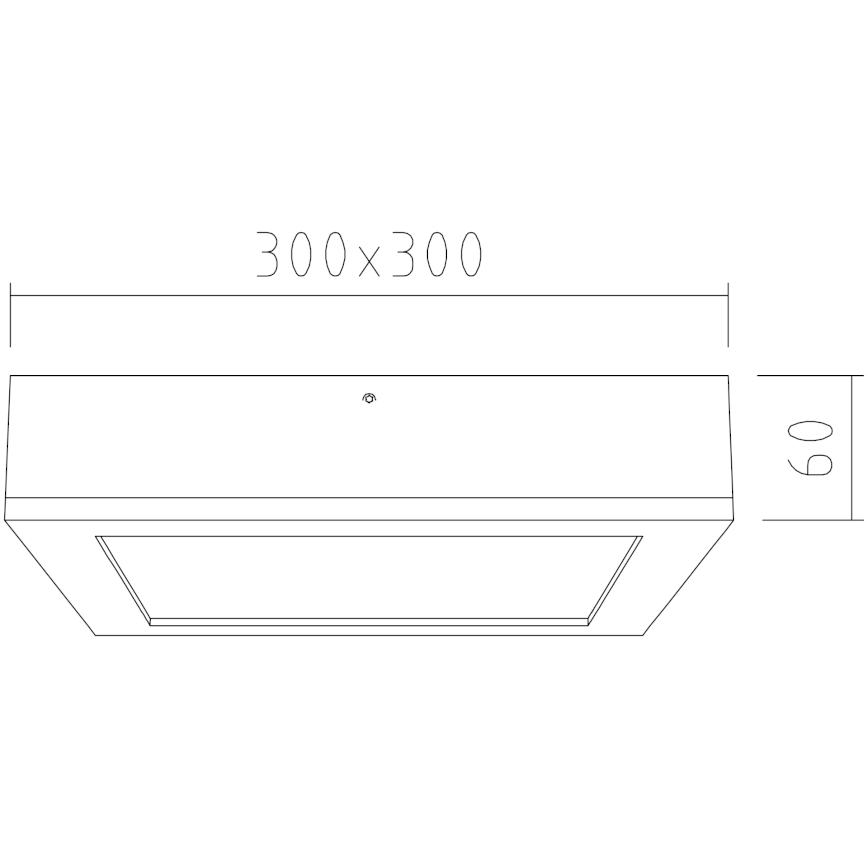 APLED - LED Stropné svietidlo QUADRA LED/24W/230V dub