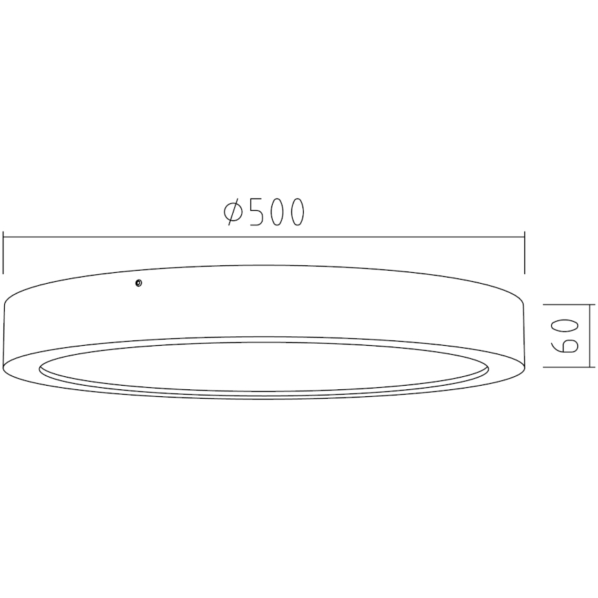 APLED - LED Stropné svietidlo RONDO LED/48W/230V pr. 50 cm dub