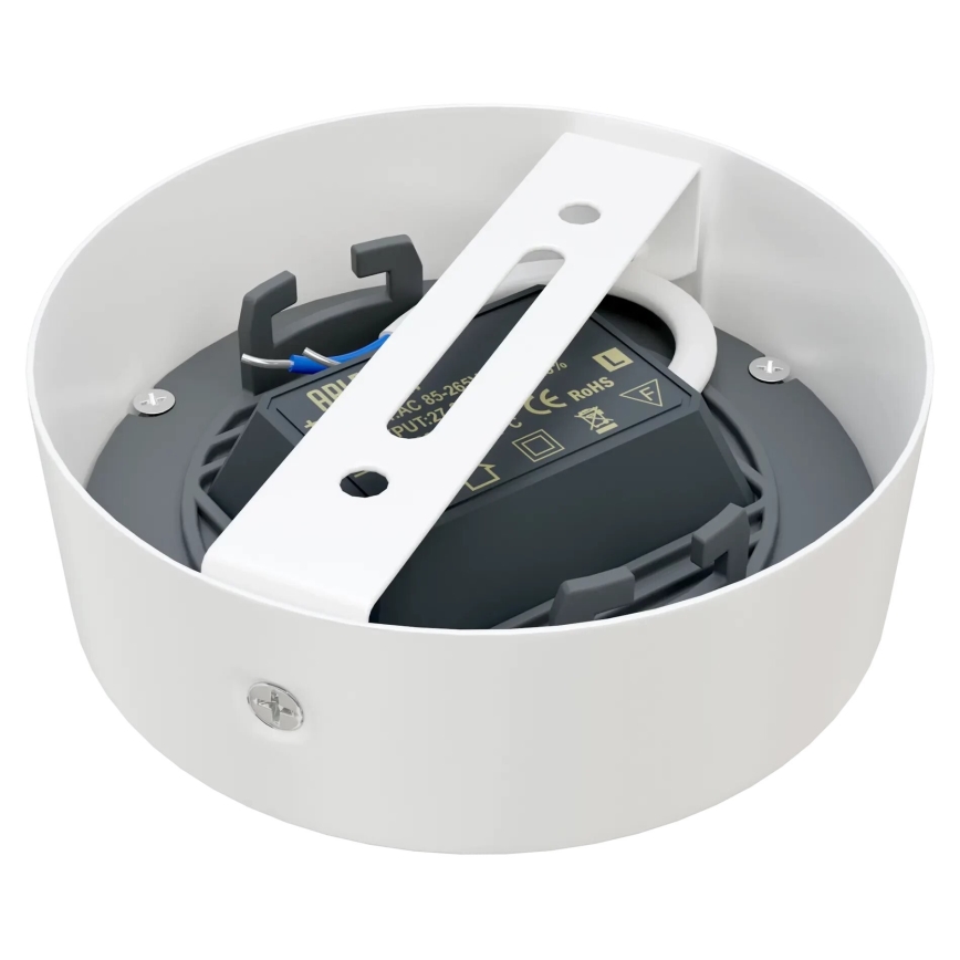 APLED - LED Stropné svietidlo RONDO LED/8W/230V pr. 9,8 cm biela