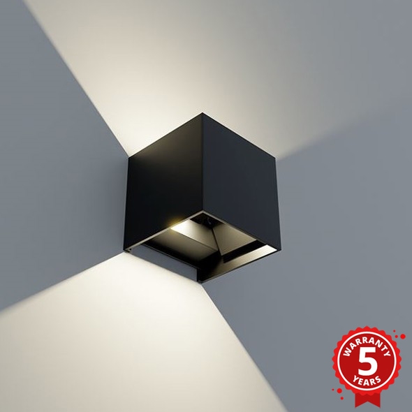 APLED - LED Vonkajšie nástenné svietidlo CUBE 2xLED/3W/230V IP65