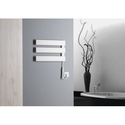 Aqualine - Elektrický sušiak na uteráky ELVIS 50W/230V 34,2 cm biela pravá