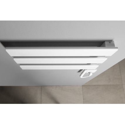Aqualine - Elektrický sušiak na uteráky ELVIS 50W/230V 34,2 cm biela pravá