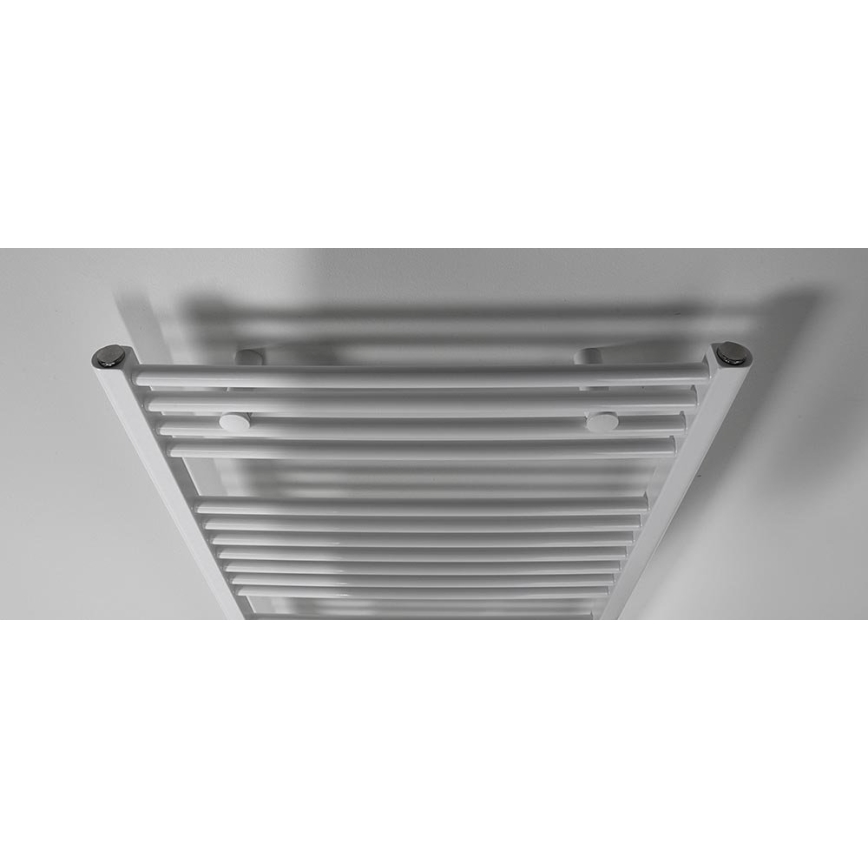 Aqualine - Kúpeľňový elektrický radiátor DIRECT-E 600W/230V 132 cm biela rovný