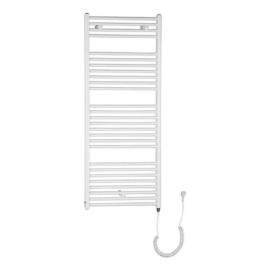 Aqualine - Kúpeľňový elektrický radiátor DIRECT-E 600W/230V 132 cm biela rovný