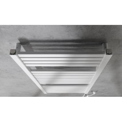 Aqualine - Kúpeľňový elektrický radiátor TONDI-E 300W/230V 97 cm biela rovný