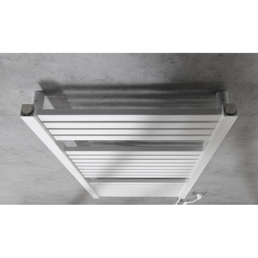 Aqualine - Kúpeľňový elektrický radiátor TONDI-E 300W/230V 97 cm biela rovný