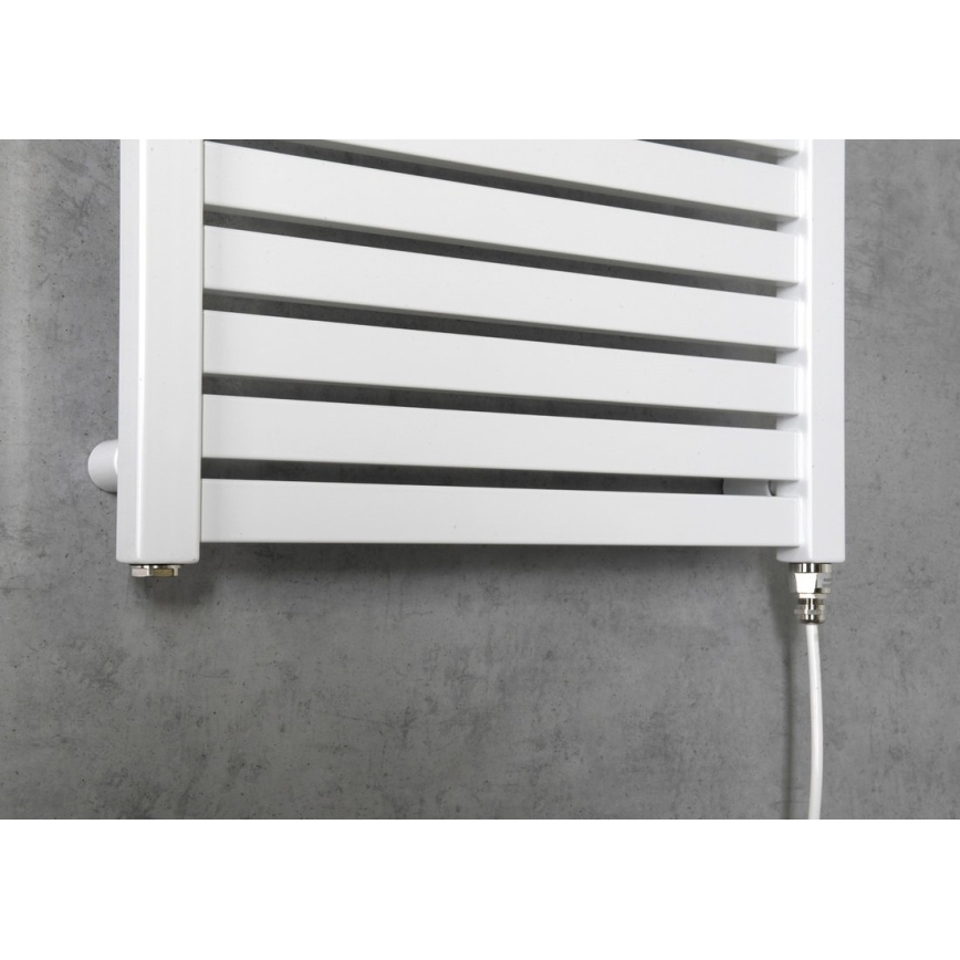 Aqualine - Kúpeľňový elektrický radiátor TONDI-E 300W/230V 97 cm biela rovný