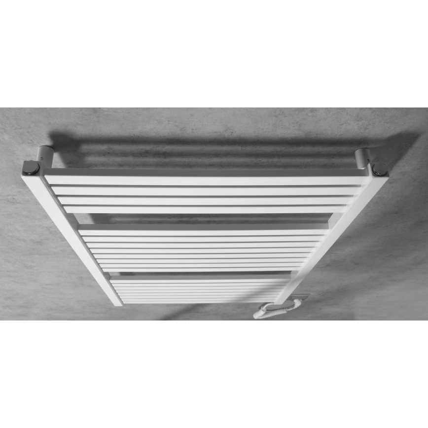 Aqualine - Kúpeľňový elektrický radiátor TONDI-E 400W/230V 97 cm biela rovný