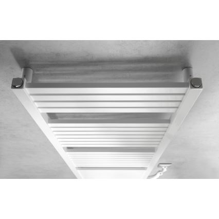 Aqualine - Kúpeľňový elektrický radiátor TONDI-E 500W/230V 133 cm biela rovný