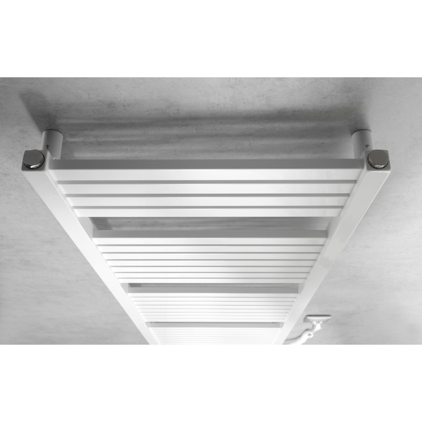 Aqualine - Kúpeľňový elektrický radiátor TONDI-E 500W/230V 133 cm biela rovný