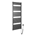 Aqualine - Kúpeľňový elektrický radiátor TONDI-E 800W 169x60 cm matná čierna
