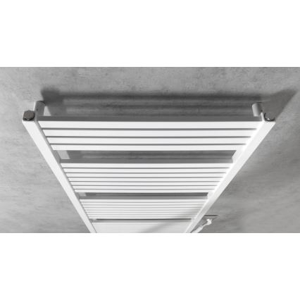 Aqualine - Kúpeľňový elektrický radiátor TONDI-E 800W/230V 169 cm biela rovný