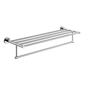 Aqualine - Nástenný vešiak na uteráky SAMBA 21x62,5 cm lesklý chróm