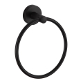 Aqualine - Nástenný vešiak na uteráky SAMBA pr. 15,5 cm čierna