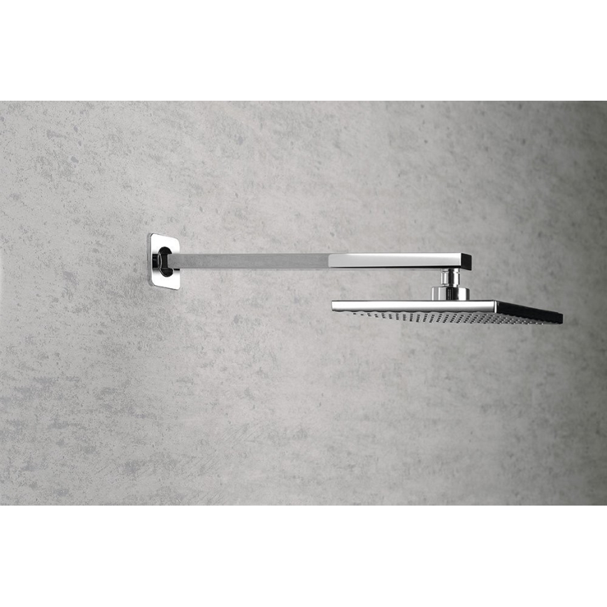 Aqualine - Sprchové rameno hranaté 40,4 cm lesklý chróm