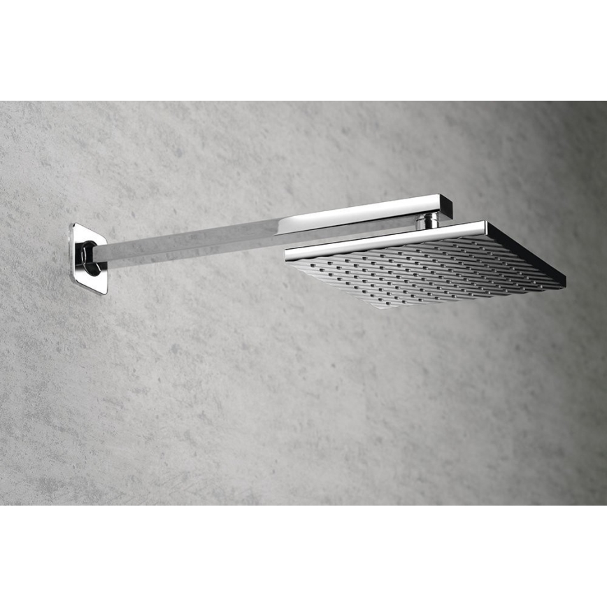 Aqualine - Sprchové rameno hranaté 40,4 cm lesklý chróm