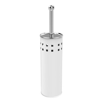 Aqualine - Stojacia WC štetka SIMPLE LINE biela/lesklý chróm