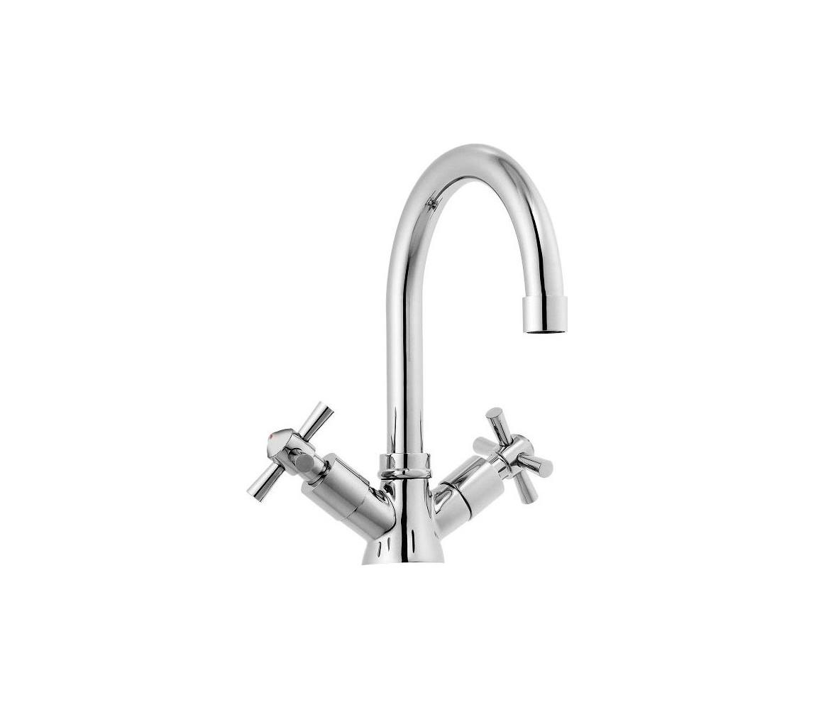 Aqualine - Umývadlová batéria XENIA RETRO 22,2 cm lesklý chróm 1109-02