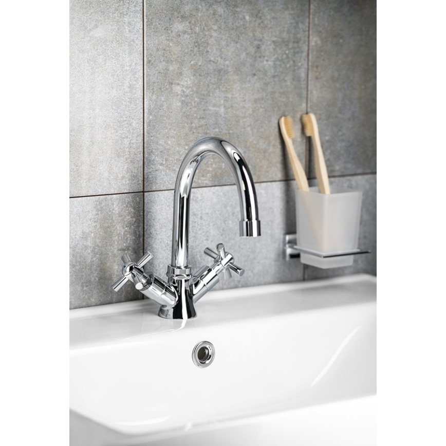 Aqualine - Umývadlová batéria XENIA RETRO 22,2 cm lesklý chróm