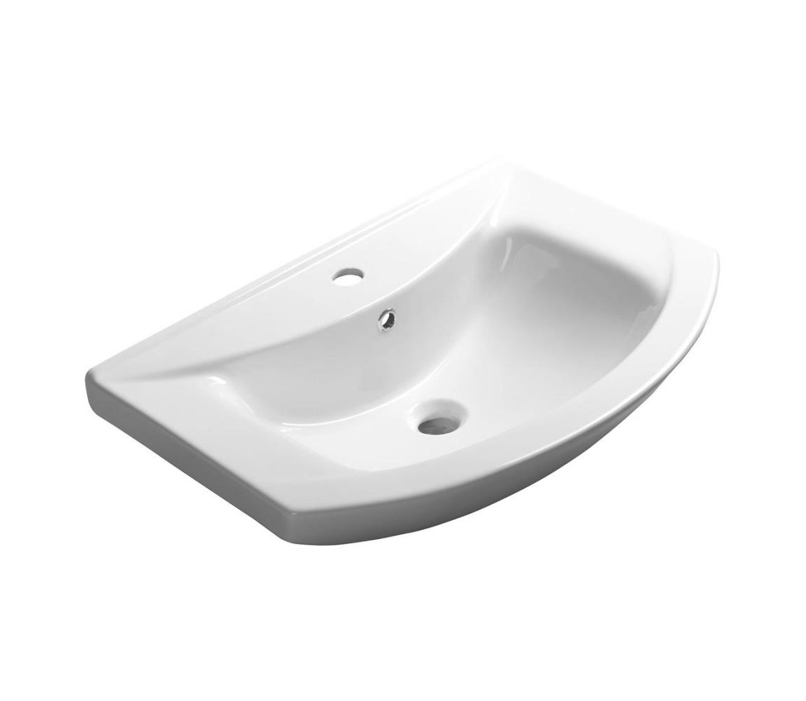 Aqualine - Zapustené umývadlo ZERO 65x46 cm keramika/biela 6065
