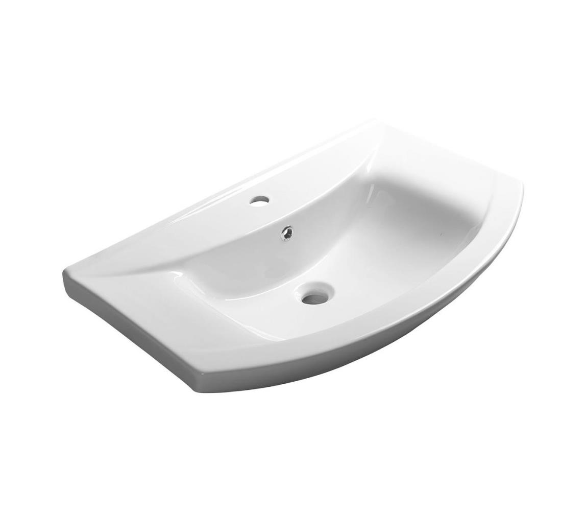 Aqualine - Zapustené umývadlo ZERO 75x48,5 cm keramika/biela 6075