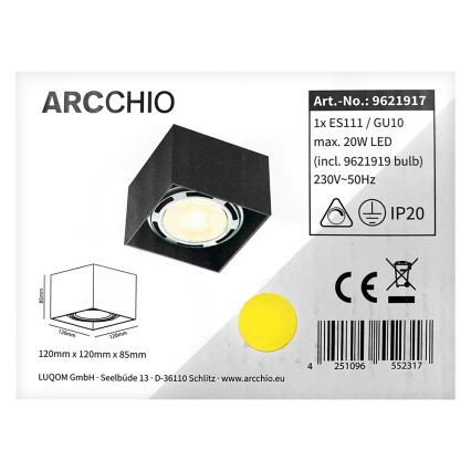 Arcchio - LED Bodové svietidlo MABEL 1xGU10/ES111/11,5W/230V