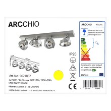 Arcchio - LED Bodové svietidlo MUNIN 4xGU10/ES111/11,5W/230V
