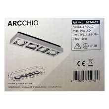 Arcchio - LED Bodové svietidlo RONKA 4xGU10/11,5W/230V