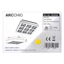 Arcchio - LED Bodové svietidlo VINCE 9xGU10/230V