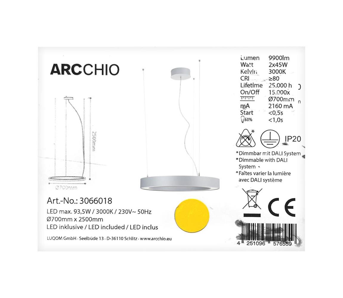 Arcchio Arcchio - LED Luster na lanku PIETRO 2xLED/45W/230V