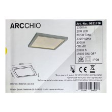 Arcchio - LED Stmievateľné stropné svietidlo SOLVIE LED/20W/230V