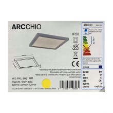 Arcchio - LED Stmievateľné stropné svietidlo SOLVIE LED/20W/230V