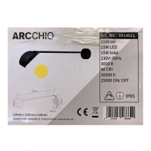 Arcchio - LED Vonkajšie nástenné svietidlo GRAYSON LED/15W/230V IP65