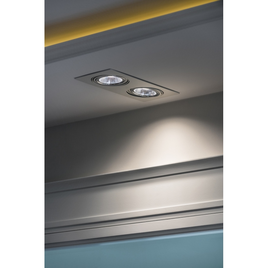 Argon 1047 - Podhľadové svietidlo OLIMP 2xGU10-AR111/12W/230V čierna