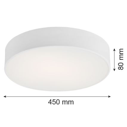 Argon 1188 - Stropné svietidlo DARLING 3xE27/15W/230V pr. 45 cm biela