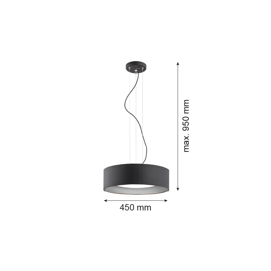 Argon 1214 - Luster MOHITO 3xE27/60W/230V