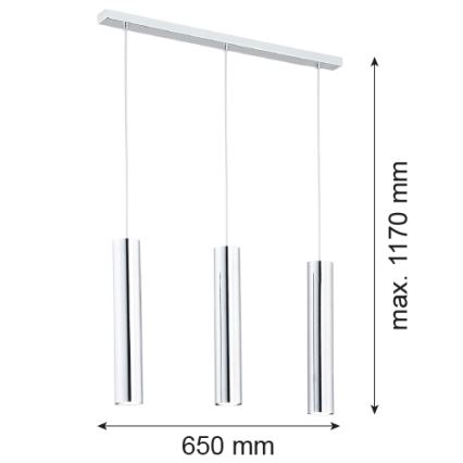 Argon 1316 - LED Závesné svietidlo GOMERA 3xGU10-LED/5W/230V