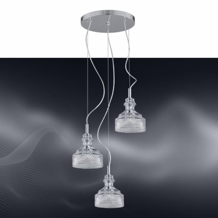 Argon 1355 - LED Luster na lanku TULUZA 3xLED/5W/230V