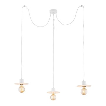 Argon 1376 - Luster na lanku CORSO 3xE27/15W/230V pavúk biela