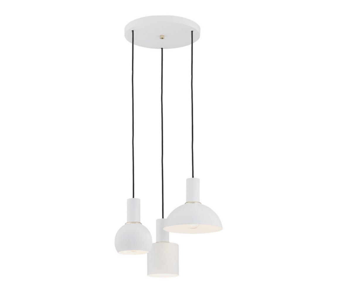 Argon 1468 - Luster na lanku SINES 3xE27/15W/230V biela 1468
