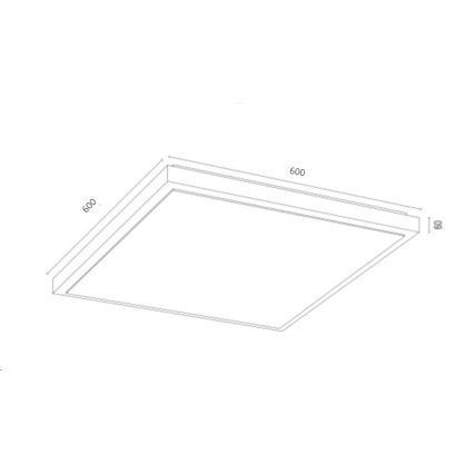 Argon 1816 - Stropné svietidlo CARLSON 4xE27/15W/230V 60x60 cm zlatá